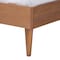 Baxton Studio Rina MidCentury Modern Ash Walnut Finished Wood 3Piece Full Size Bedroom Set with Synthetic Rattan 223-9812-9813-11298-ZORO - alternate 5
